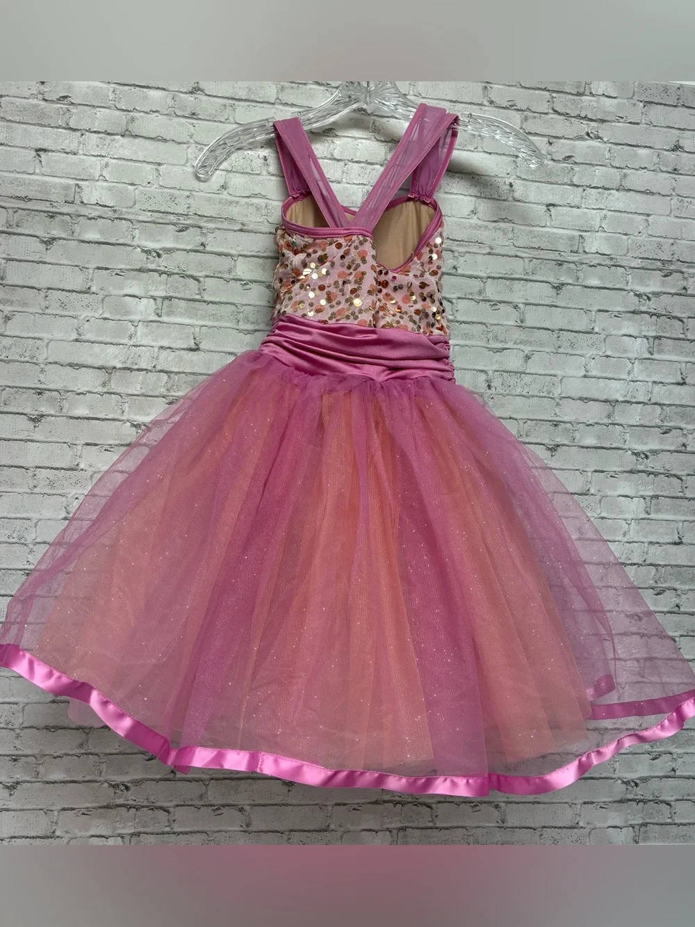 Weissman Showtime Lilac Ballet Dance Costume 7/8 Hair Pin Pageant Sequin #18695